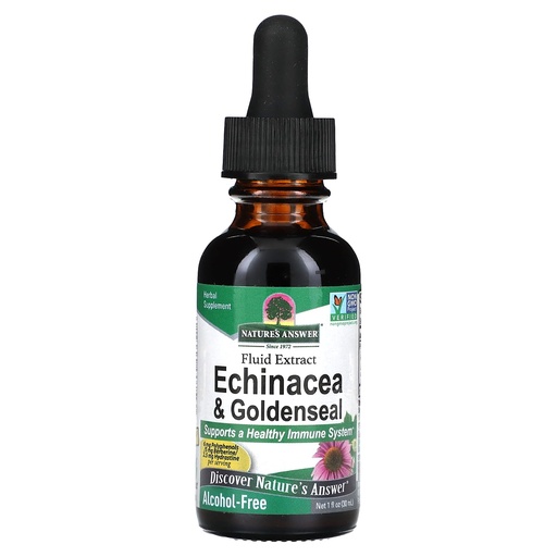 [BRSWIYTYO4PBOYD2] Nature's Answer Enchinacea & Goldenseal | Supports a Healthy Immune System | Super Concentrated Pure Extract | Alcohol-Free, Gluten-Free, Vegan & Kosher Certified 1oz