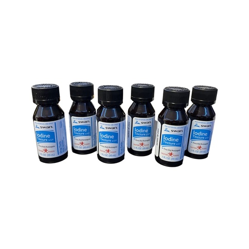 [BRSW2BL3OYHBAGY2] Swan Iodine Tincture First Aid Antiseptic 2% Iodine USP 6 Pack (6)