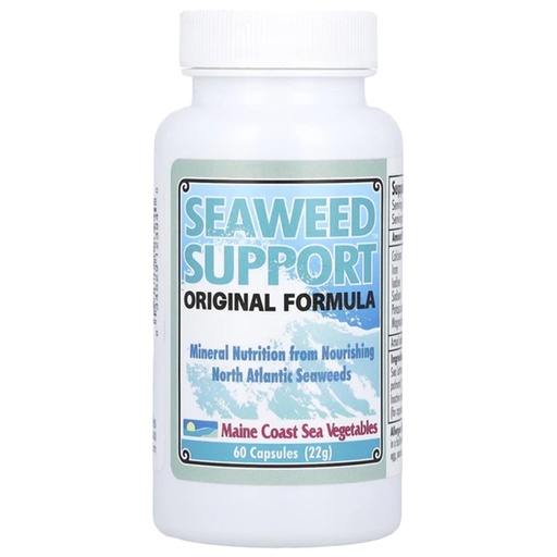 [BRSROGAQBAORMEL4] Maine Coast Sea Vegetables Seaweed Support Original Formula | Natural Source of Iodine from Seaweed | Daily Use Iodine Supplement | Organic Alaria, Sea Lettuce, Dulse & Bladderwrack blend | 60 Capsule
