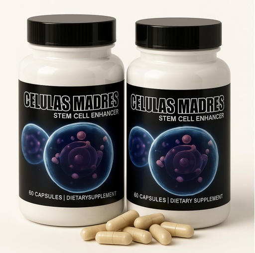[BRSRABD2AQHR4ADA] 2 Bottles Celulas Madre Supports Joint & Muscles Stem Cell Immune Control 120 Capsules Madre Cell Plus. All Natural Steam Enhancer New