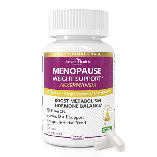 [BRSRACQZOR6QIGT5] Menopause Supplements for Women 60 Billion with Akkermansia Probiotic & Prebiotic, Vitamin D & E for Hormone Balance, Metabolism, Gut Health Hot Flashes & Night Sweats - Non-GMO | 60 Caps