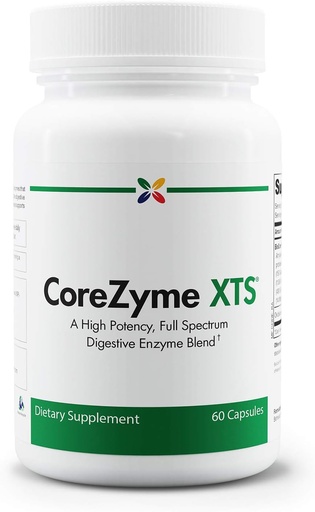 [BRSWGHTYPMOWA3Y4] Stop Aging Now - CoreZyme XTS - Full Spectrum Digestive Enzymes Blend - Immune Support, Healthy Digestion, Nausea, Bloating & Gas Relief - Lactase, Protease, Amylase, Ox Bile Extract - 60 Caps