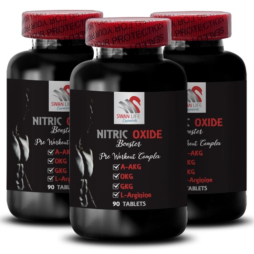 [BRSRAFI7CEBRQ3LX] L-citrulline and l-arginine Supplements - Nitric Oxide Booster - Energy Supplement, Nitric Oxide Flow, Exercise Strength, Recovery, Training Boost, A-AKG, Fitness Support 3 Bottles 270 Tablets