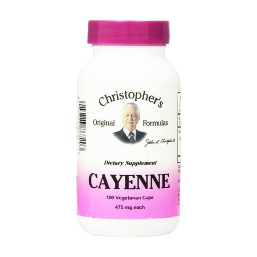 [BRSWIYQCBMCA2H32] Christopher's Original Formulas Cayenne Formula, Natural Herbal Supplement, 100 Caps