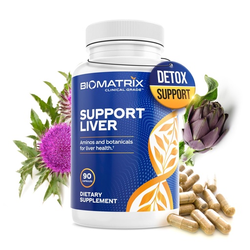 [BRSWIGYZBUHR4CTO] BioMatrix Liver Cleanse Detox & Repair, Artichoke Extract Liver Health Formula, Liver Supplement with Milk Thistle, Taurine, Methionine | 1+ Month Supply for Men and Women