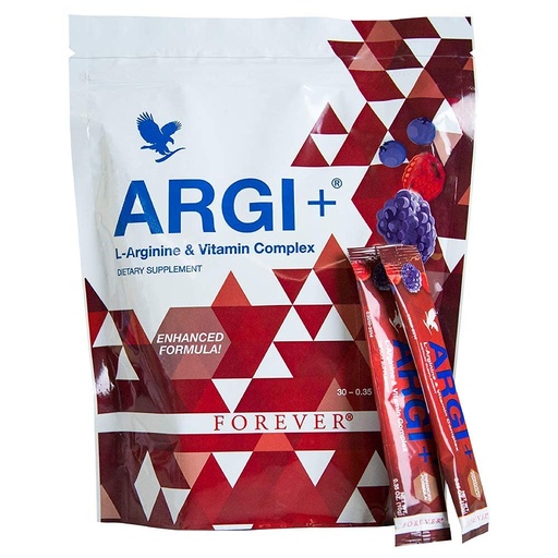 [BRSWKZT6BZYQYCTO] Forever Living - Forever Argi+ and Vitamin Complex - L-Arginine Supports The Body in Producing Nitric Oxide (30 Packets)