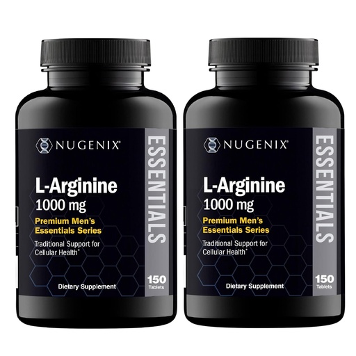 [BRSREEI2DIGWO2A3] Nugenix Essentials L-Arginine Amino Acid Supplement, 1000 mg, 300 Tablets