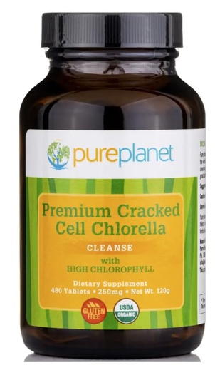 [BRSRMHTROAAWG3Y4] PURE PLANET Cracked Cell Chlorella Organic 480 tb/250mg