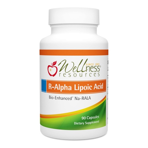 [BRSWI2Q3AQAACC3I] Wellness Resources R Alpha Lipoic Acid RALA Supplement - 90 Capsules - Stabilized R-Lipoic Acid with Bio-Enhanced Na-RALA for Maximum Bioavailability - R-Ala Non-GMO and Gluten Free