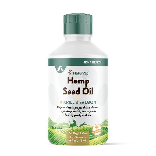 [BRSWGAQ2OIMGCDTB] NaturVet Hemp Seed Oil Supplement for Dogs | 16 fl oz