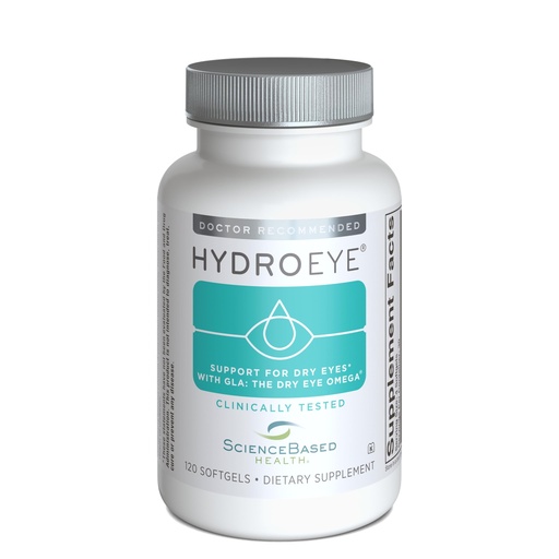[BRSWIYI4BUDA23TU] ScienceBased Health HydroEye Dry Eye Supplement – Clinically Tested Formula with GLA & Omega-3 – Supports a Healthy Tear Film for Lasting Eye Comfort – 120 Softgels