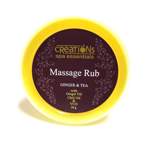 [BRSREEINA4GRECQ3] Massage Rub, Ginger & Tea, 50g (Yellow) (1)