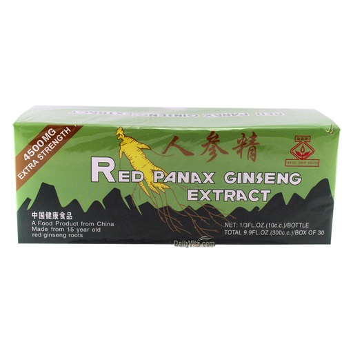 [BRSWIYYNOJ5R6E3U] Red Panax Ginseng Extract Box of 30, 9.9 fl oz