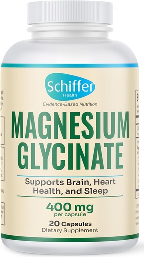 [BRSRAHA5DMPGKDL2] Magnesium Glycinate 400mg, 20 Caps