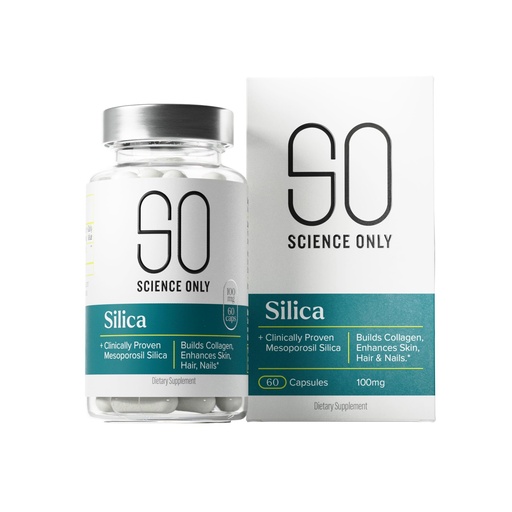 [BRSRE2Y5OB6AE23O] Clinically Proven Mesoporosil® Silica - Builds Collagen. Enhances Skin, Hair, Nails. 2 Months Supply. 60 Capsules.