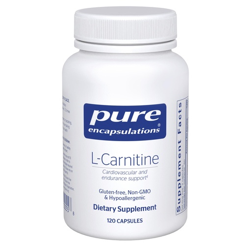 [BRSWIYQTPJ5G2A3I] Pure Encapsulations L-Carnitine | Hypoallergenic Supplement for Cardiovascular and Endurance Support* | 120 Capsules