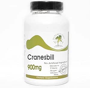 [BRSWKE32BB5BCDLY] Cranesbill 900mg ~ 180 Capsules - No Additives ~ Naturetition Supplements