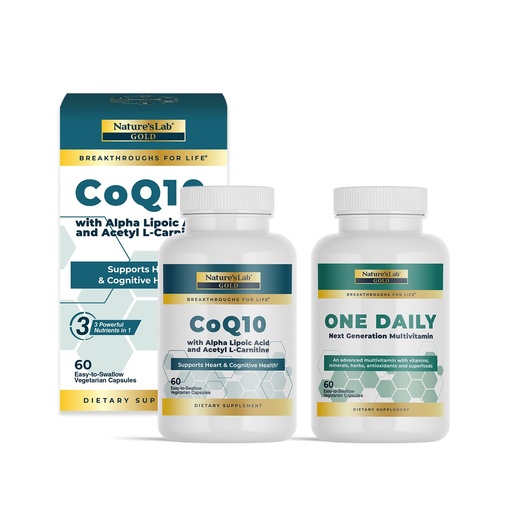 [BRSROBDQCIBRYCY3] Nature's Lab CoQ10 + Alpha Lipoic Acid + Acetly L Carnitine & One Daily Multivitamin