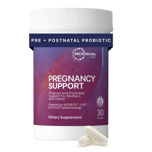 [BRSREEAHA4HGGADD] Microbiome Labs Pregnancy Support - Prenatal & Postpartum Probiotics for Women - Probiotic Supplements to Support Gut Health & A Balanced Vaginal Microbiome Through Breastfeeding (30 Capsules)