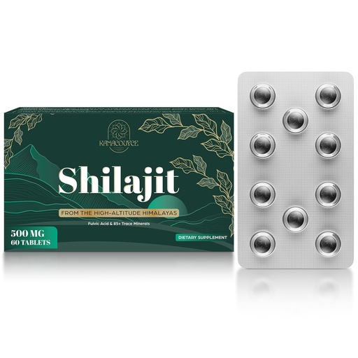 [BRSROBI3CV7AEALP] 30,000 MG Shilajit Tablets, Shilajit Himalayan Organic, with Fulvic Acid & 85+ Trace Minerals, More Effective Than Shilajit Resin & Capsules, Shilajit for Men & Women, with Lab Test. 60 Count.