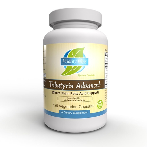 [BRSRE2TYCQIBUHI6] Priority One Vitamins - Tributyrin Advanced 120 Vegetarian Capsules - Short Chain Fatty Acid Support - Formulated by Dr. Mona Morstein - Clinical Strength