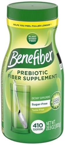 [BRSRGCA5CQJWA3TJ] Prebiotic Fiber Supplement Powder for Digestive Health Benefiber Sugar-Free,Taste-Free, 28.9 Ounce