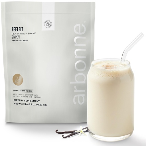 [BRSRGGD6OZYQ4YLU] Arbonne FeelFit Pea Protein Powder – Vanilla Flavor Vegan Protein Powder – Plant-Based Nutrition Supplement for Smoothies, Shakes & Post-Workout Recovery Support – 30 Servings