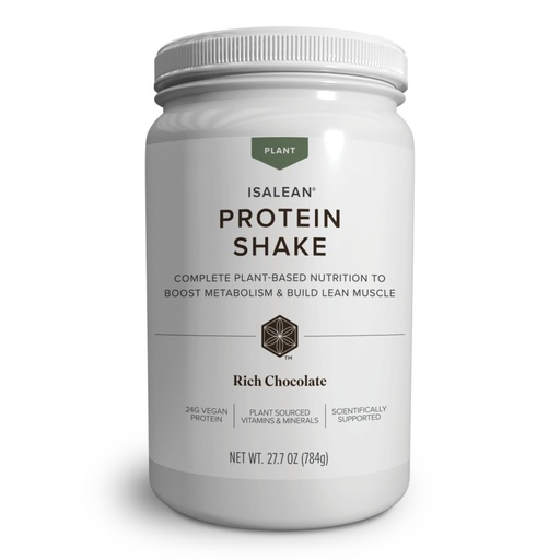 [BRSRA2Y3OAIWM23H] Isagenix Plant-Based IsaLean Protein Shake - Energy Powder with Whole-Food Sourced Vitamins - Supports Lean Muscle Growth & Healthy Metabolism - Rich Chocolate, 27.2 oz (14 Servings)