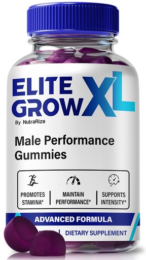 [BRSRACYHCEHR4GT7] NutraRize Elite Grow XL Gummies Male, Official EliteGrowXL for Men, Premium Formula for Male Performance, Energy & Stamina, All-Natural Elite GrowXL Support, Elite Grow XL ME Gomitas (60 Gummies)