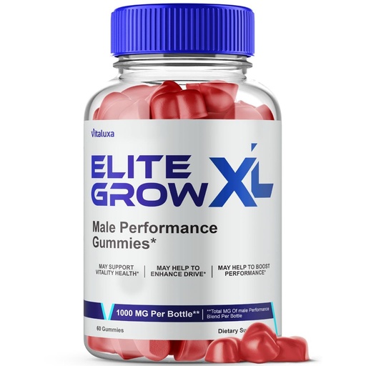 [BRSREZY5AV7RSGTH] Elite Grow XL Gummies, EliteGrow XL Advanced Formula Males Premium Supplement, EliteGrowXL Performance Blend 800MG All Natural Muscle Growth Ingredients Support Maximum Strength Reviews (60 Gummies)