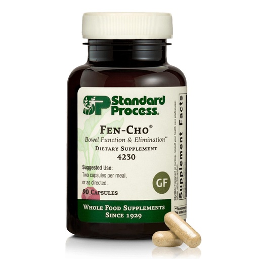 [BRSWGZT7CIIQ22T2] Standard Process Fen-Cho - Digestive & Gut Health Supplement - Gluten-Free, Non-Dairy & Non-Soy - 90 Capsules (45 Servings)