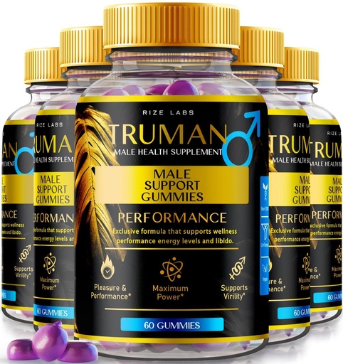 [BRSROGD5BVYGGALO] rize labs (5 Pack) Truman Gummies, Truman for Men, Truman Performance Supplement Reviews, Truman Gummy, TrumanMale Support, Tru man All-Natural Supplement, Gomitas (300 Gummies)