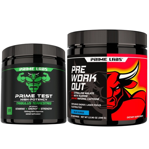 [BRSREHYCOIMGCF3Z] Prime Labs Tribulus Terrestris + Pre Workout Powder Supplements