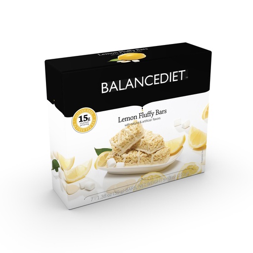 [BRSWG2QBBUCG2HQ4] BalanceDiet™ | Protein Bar | 15g of Protein | Low Carb | 7 Bar Box (Lemon Fluffy)