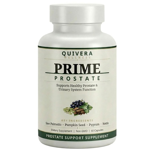 [BRSRGCT2CAFBYG3D] Rrime Prostate Quivera Wellness Support Supplement for Men - Prostate and Bladder Support Capsules with Saw Palmetto, Pumpkin Seed, Pygeum & Nettle, Urinary System Function, Non-GMO, 60 Capsules