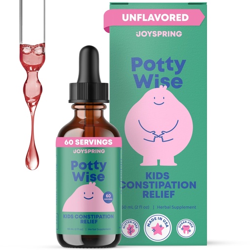 [BRSWYFQ6AQOWOG3G] JoySpring Potty Wise – Gentle Digestive Support for Kids – Promotes Healthy Digestion with Senna & Elderberry – Vegan, Gluten-Free, Sugar-Free (2 fl oz) 60 Servings