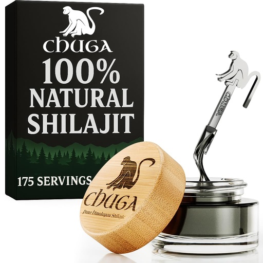 [BRSW2EAOPJ5BEFDL] Chuga Pure Himalayan Shilajit for Men & Women | Organic Shilajit Harvested 16,000 Feet | Lab Tested in USA, 74+ Fulvic Acid, Grade A, Immune Booster, Shilajit Resin 35 Grams, 175 Servings (Pack of 1)