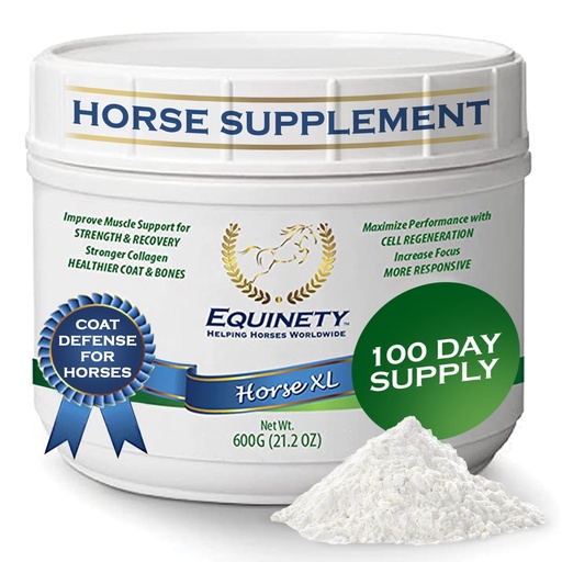 [BRSWIBAZCIIGM334] 100-Day Supply Horse XL Supplement – Amino Acids for Cellular Repair, Coat Defense, Weight Gain, Joint & Hoof Support – No Soy/Sugar – Equine Supplements for Muscle, Immune Support & Overall Health
