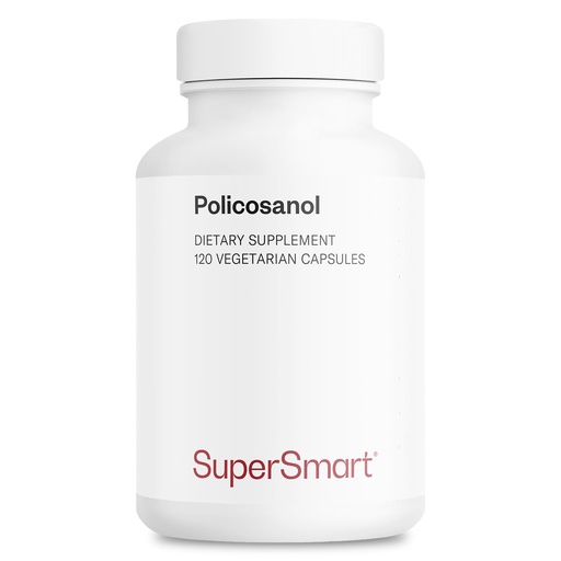 [BRSWIHQBDENGEHLM] Supersmart - Policosanol 40mg per Day - Sugar Cane Extract | Non-GMO & Gluten Free - 120 Vegetarian Capsules
