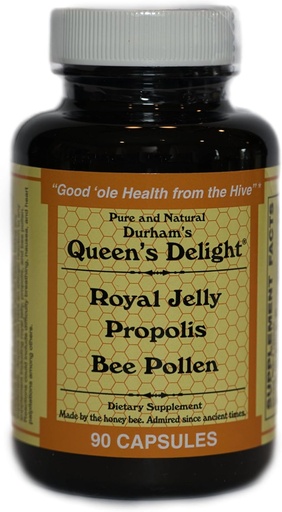 [BRSWIYIIB4CRYFLA] Durham's Queen's Delight (Royal Jelly 1000mg, Propolis 600mg, Beepollen 1500mg) in 3 Daily Capsules