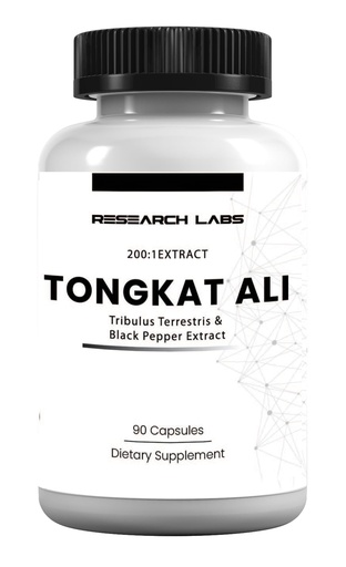 [BRSROGANA5YGMETH] Research Labs Longjack Tongkat Ali Extract Capsules - Highly Concentrated Potent Extract | Strength, Drive, Performance & Muscle Mass