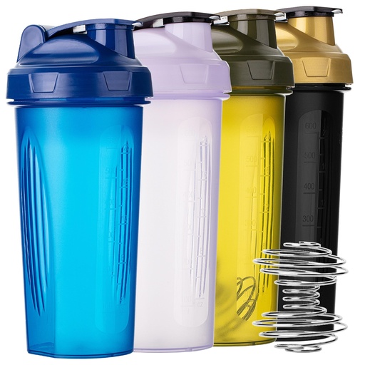 [BRSRAEI7C5YAAYD2] Mr. Pen- Shaker Bottles for Protein Mixes, 28 oz, 4 Pack, Colorful Protein Shaker Bottle with Wire Whisk Ball, Mixer Bottle