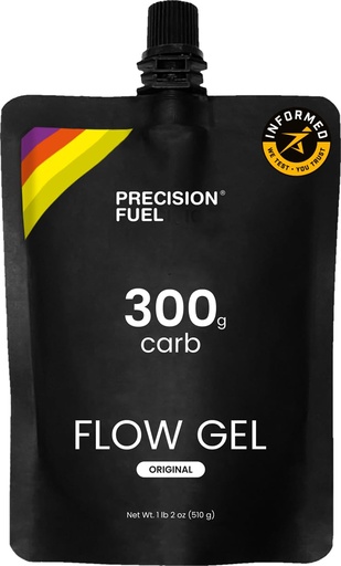 [BRSROAYZAV5QGD3B] Precision Fuel PF300 Flow Energy Gels - Mild Flavour Running Gels for Endurance Athletes, 300g Carbohydrate, Easy-to-Digest, Perfect for Running & Long-Duration Sports (Pack of 1 Gel)