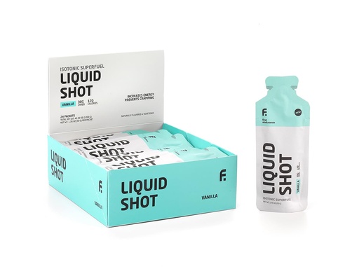 [BRSWIZYLCJ7GA2TI] FIRST ENDURANCE Liquid Shot - Running, Cycling, Triathlon Fuel for Instant Energy and Cramp Relief | Electrolytes, High Carb | Liquid Energy for Endurance Sports | Vanilla