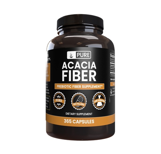 [BRSWYGI2B57W2GTD] Pure Original Ingredients Acacia Fiber (365 Capsules) No Magnesium Or Rice Fillers, Always Pure, Lab Verified