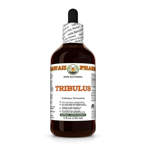 [BRSRAAAODMFBEGY2] Tribulus (Tribulus Terrestris) Dry Fruit Glycerite, All Natural, Vegan, Lab Tested Alcohol-Free Liquid Extract - 4 fl.oz