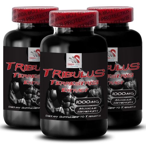 [BRSRAGAOOEJR6ELK] Energy - TRIBULUS TERRESTRIS EXTRACT - Strength Optimization, Dynamic Stamina Boost, Active Muscle Recovery, Physical Power Support, Strength Power, Stamina Enhancement 3 Bottles 270 Tablets