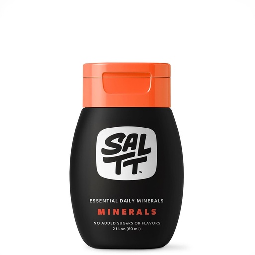 [BRSWYCQ6DN6RG3DZ] SALTT - Minerals (2 oz) - Trace Mineral Drops - Sodium, Potassium, Magnesium, Zinc, Copper - Ultra Low Carb - Zero Sugar, Vegan, Gluten Free, Non GMO - Daily Electrolytes - Travel Size - By Keto Chow