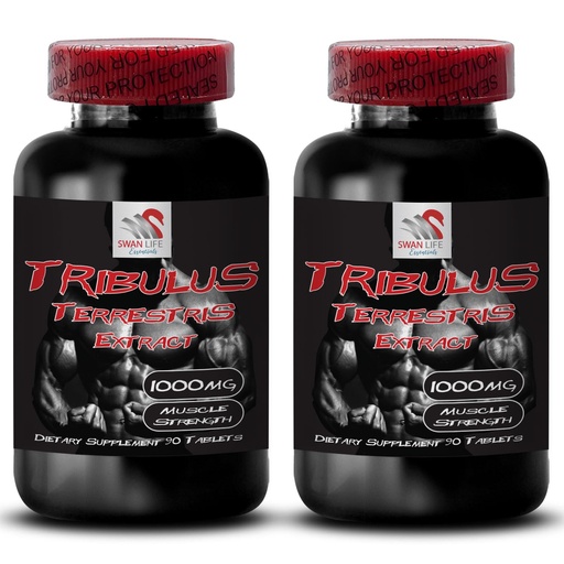 [BRSRAGAPDEPBSDYV] Muscle Strength Support - TRIBULUS TERRESTRIS EXTRACT - Energy Recovery, Active Stamina Boost, Physical Endurance, Dynamic Strength Booster, Energy Flow System, Strength Power 2 Bottles 180 Tablets