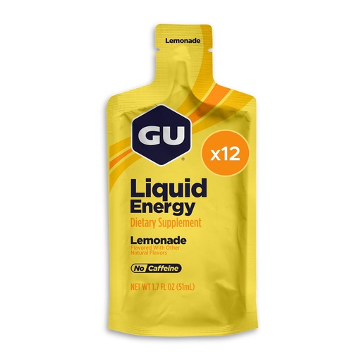 [BRSWYZI5O55GAADZ] GU Energy, Liquid Energy, Lemonade - 12 Count